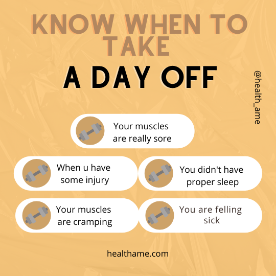 know when to take a day off